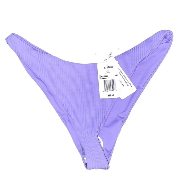 NWT L*SPACE Cabana Bitsy Bikini Bottom Amethyst XL - Picture 5 of 6